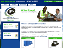 Tablet Screenshot of iws-waste.com